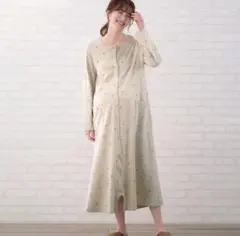マタニティパジャマ　長袖　2WAY ベルメゾン　M-L 花柄