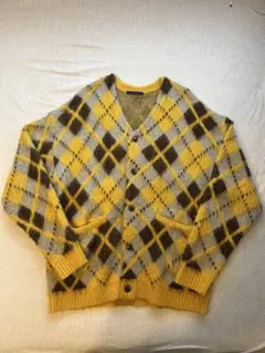 CPCM アーガイルカーディガン イエロー