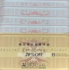 ゼビオ 株主優待券【20％割引券 × 1枚 & 10％割引券 × 4枚】匿名発送のサムネイル