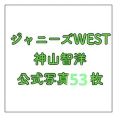 ジャニーズWEST WEST.神山智洋 公式写真 まとめ売り 53枚 バラ可