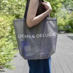 新品 メッシュトートバッグ ディーン&デルーカ グレー L エコバッグ