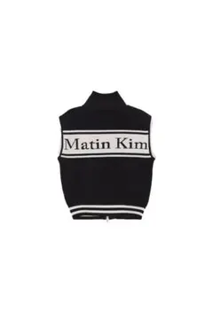 Matin Kim ホワイト マタンコーティングクロップブルゾン - メルカリ