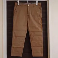 新品 ナノユニバース テーパード パンツ キャメル Lサイズのサムネイル