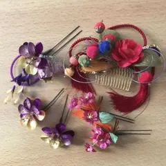 和装用髪飾り　6点セット