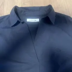 LACOSTE ネイビー ７部袖シャツ