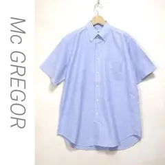 Mc GREGOR 半袖ワイシャツ　ゆったりサイズ　M ブルー/H102のサムネイル