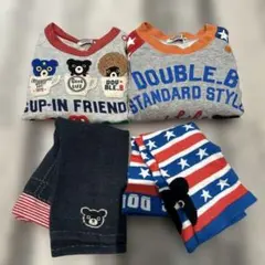 ミキハウスダブルビー　子供服セット　90センチ