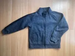 ユニクロ　ドライストレッチジャケット　130 ダークグレー　ジャンパー　ジャージ