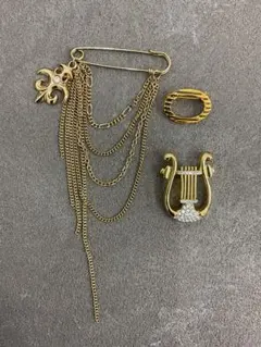 13.162【ブローチ　3個セット】