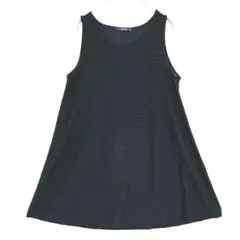 GIVORS ノースリーブ ニットチュニック　黒　M