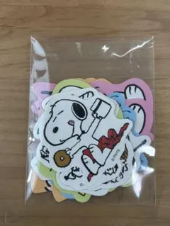 スヌーピー ステッカーセット カラフル7種20枚セット