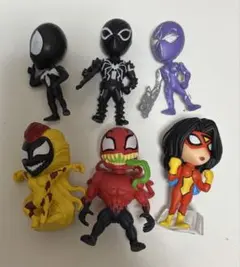 MARVEL マーベル フィギュアコレクション ガチャガチャ 6点セット
