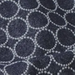 はぎれ ミナペルホネン 生地 ウール混 ネイビー