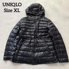 UNIQLO ユニクロ✨ウルトラライトダウン フード付き ブラック XL 軽量