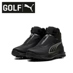 ★新品★プーマゴルフ★ドライラベルスパイクゴルフシューズ★24.0★BK