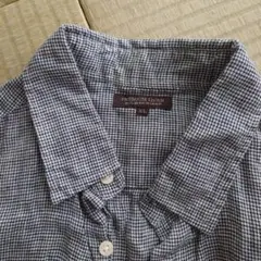 UNIQLO プレミアムリネンチェックシャツ XL