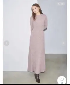 スナイデル　バックオープンニットワンピース