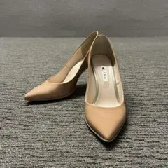 ダイアナ ポインテッドトゥ パンプス ストーン付 ピンクベージュ　24.5cm