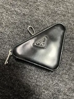PRADA プラダ　コインケース　1TL433 トライアングルミニポーチブラック