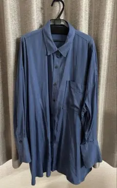 JEANASIS テンセルツイルビッグシャツ　ブルー