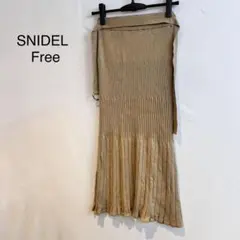 M1104 スナイデル SNIDEL ベージュ プリーツスカート Free