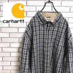 【大人気】カーハート☆ワンポイント刺繍ロゴ チェックシャツ