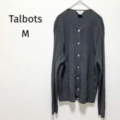 ❤Talbots 100%メリノウール カーディガン ブラック Mサイズのサムネイル