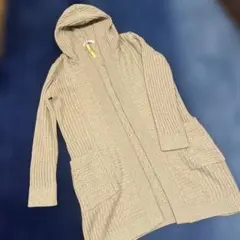 Rene フード付きロングカーディガン