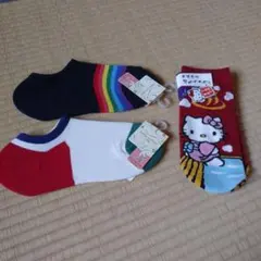 スニーカーソックス3足セット