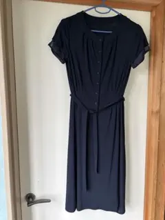 TRUSSARDI ネイビー 半袖 ワンピース