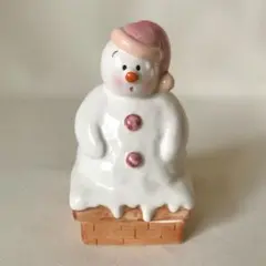 クリスマス　スノーマン　雪だるま　小物入れ　置物　レトロ　ファンシー　レトロ