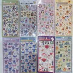 ディズニー　ボンボンドロップシール　8種類　コンプリート