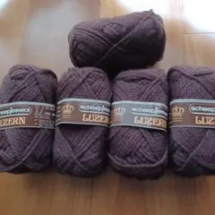 scheepjeswol LUZERN ダークブラウン