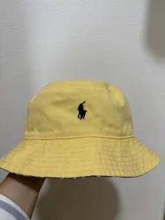 POLO ラルフローレン キッズ バケットハット リバーシブル 52cm