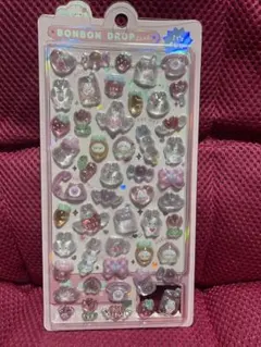 【正規品】ボンボンドロップシール　ももいろボンボン　うさぎ