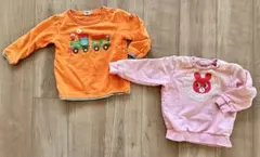 ミキハウス MIKIHOUSE Hot Biscuits 長袖トレーナー2点