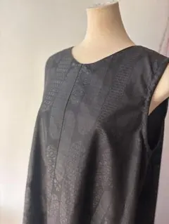 大島紬　着物リメイクワンピース