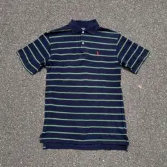 90s Polo Ralph Lauren ネイビー ポロシャツ M