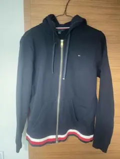 TOMMY HILFIGER ネイビー フルジップパーカー M