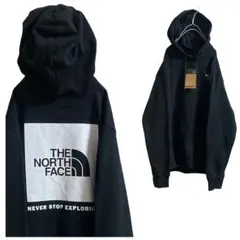 新品・未使用 THE NORTH FACE バッグスクエアロゴ パーカー BLK