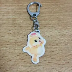 カワウソちぃたん☆ メタルキーホルダー　ストラップ　「喜ぶちぃたん☆」