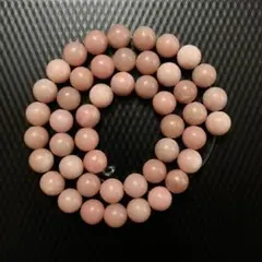 ピンクオパール　天然石ビーズ　8mm　半連