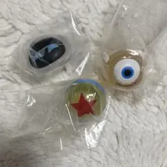 ピクサーキャラクター ファッションリング ロイヤルクリア 3個まとめ売り