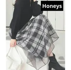 お値下げ✿ハニーズ　ロングスカート　チェック柄