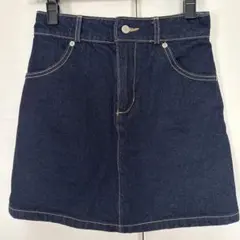 ダークブルーデニムミニスカート