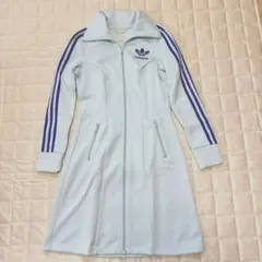 希少⭐︎adidas アディダス トラックジャケット ジャージ ワンピース水色　M