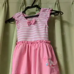 ハローキティ 水着 110cm ピンク リボン　かわいい　水泳帽子付き♪