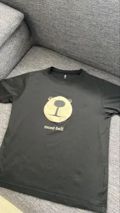 mont-bell クマロゴ Tシャツ 150 黒