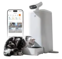 猫用スマート見守りロボット自動給餌器 AIカメラ レーザー猫じゃらし自動給餌計画のサムネイル