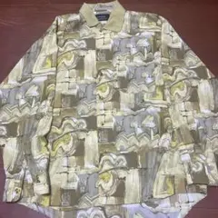 古着 長袖シャツ ポリエステル100%
